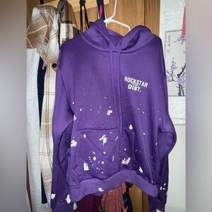 Purple Rockstar Dist. Hoodie
